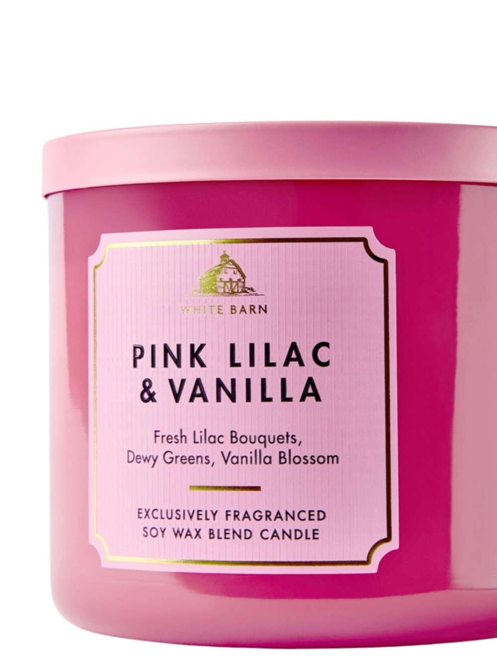 NEW Bath & Body Works PINK LILAC & VANILLA 3-Wick Candle - Picture 2 of 5